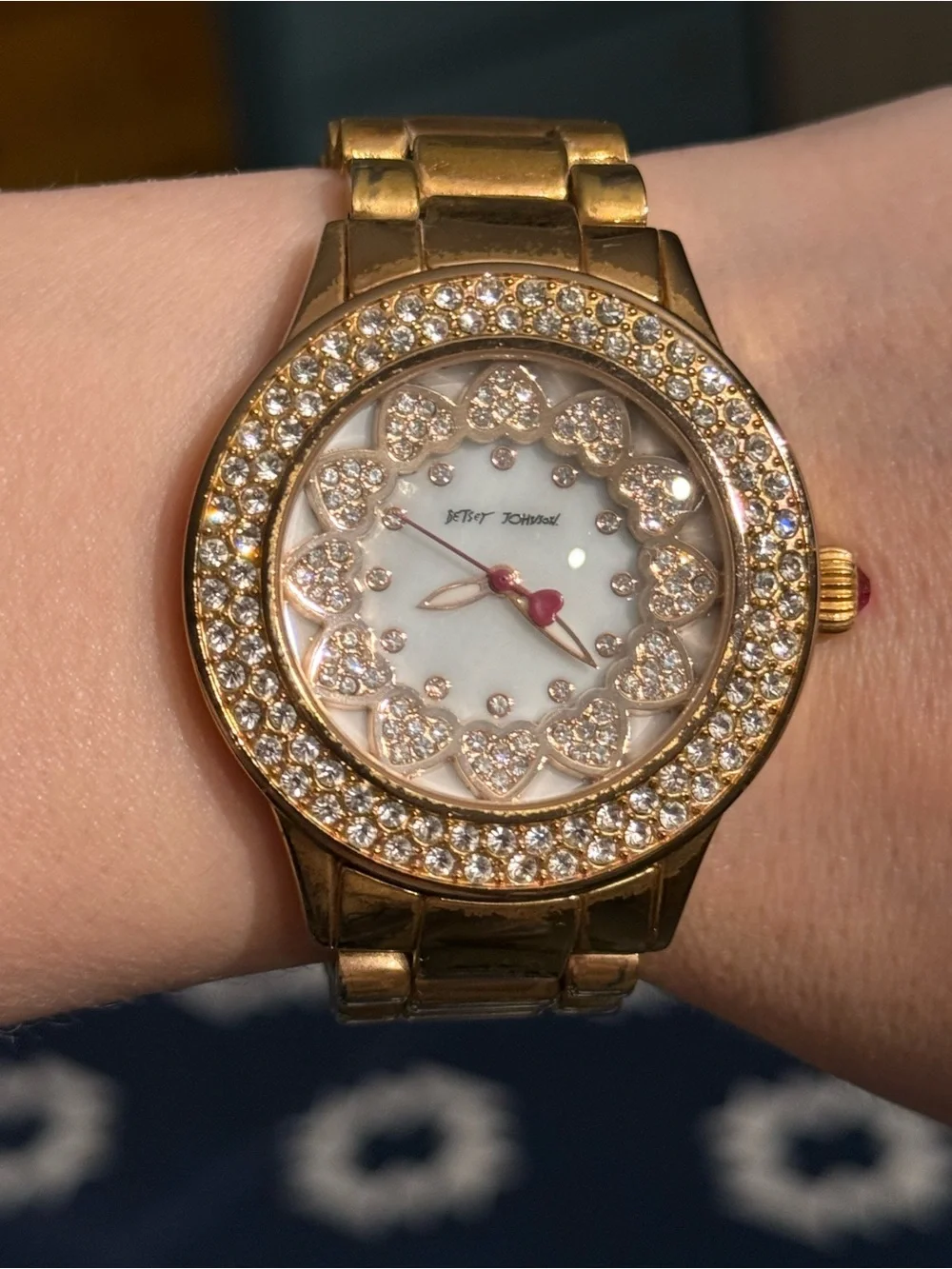 💖BETSEY JOHNSON CRYSTAL WATCH💖